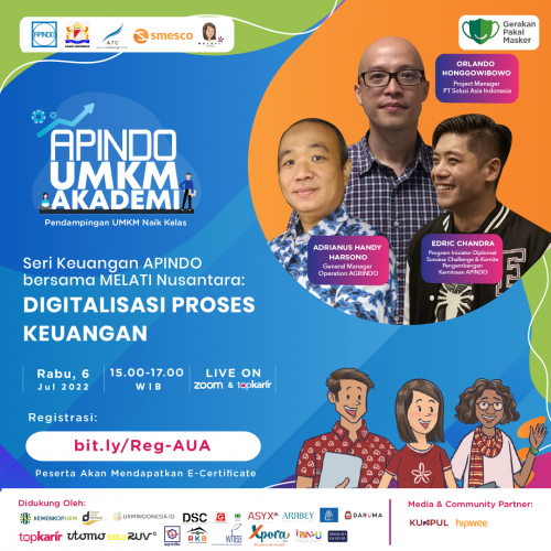 Webinar Seri Keuangan APINDO bersama MELATI Nusantara : Digitalisasi Proses Keuangan | TopKarir.com