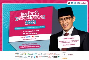 TopKarir Virtual Jobfest 2021 Dibuka Dengan Konsep 3G oleh Menparekraf Republik Indonesia | TopKarir.com